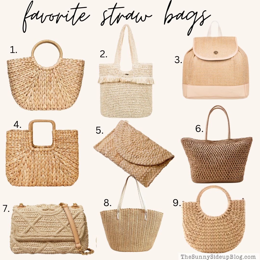 straw tote bags (thesunnysideupblog)