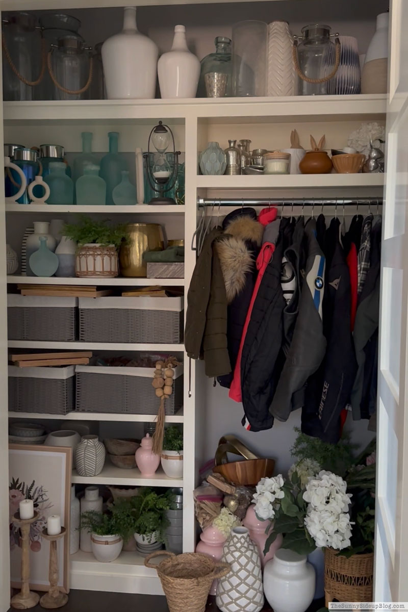 Organized Decor Closet & Buffet - The Sunny Side Up Blog