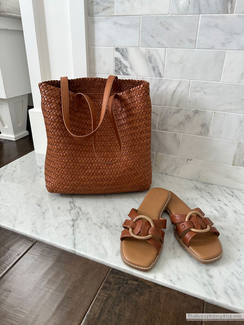 The Medium Transport Tote: Woven Leather Edition