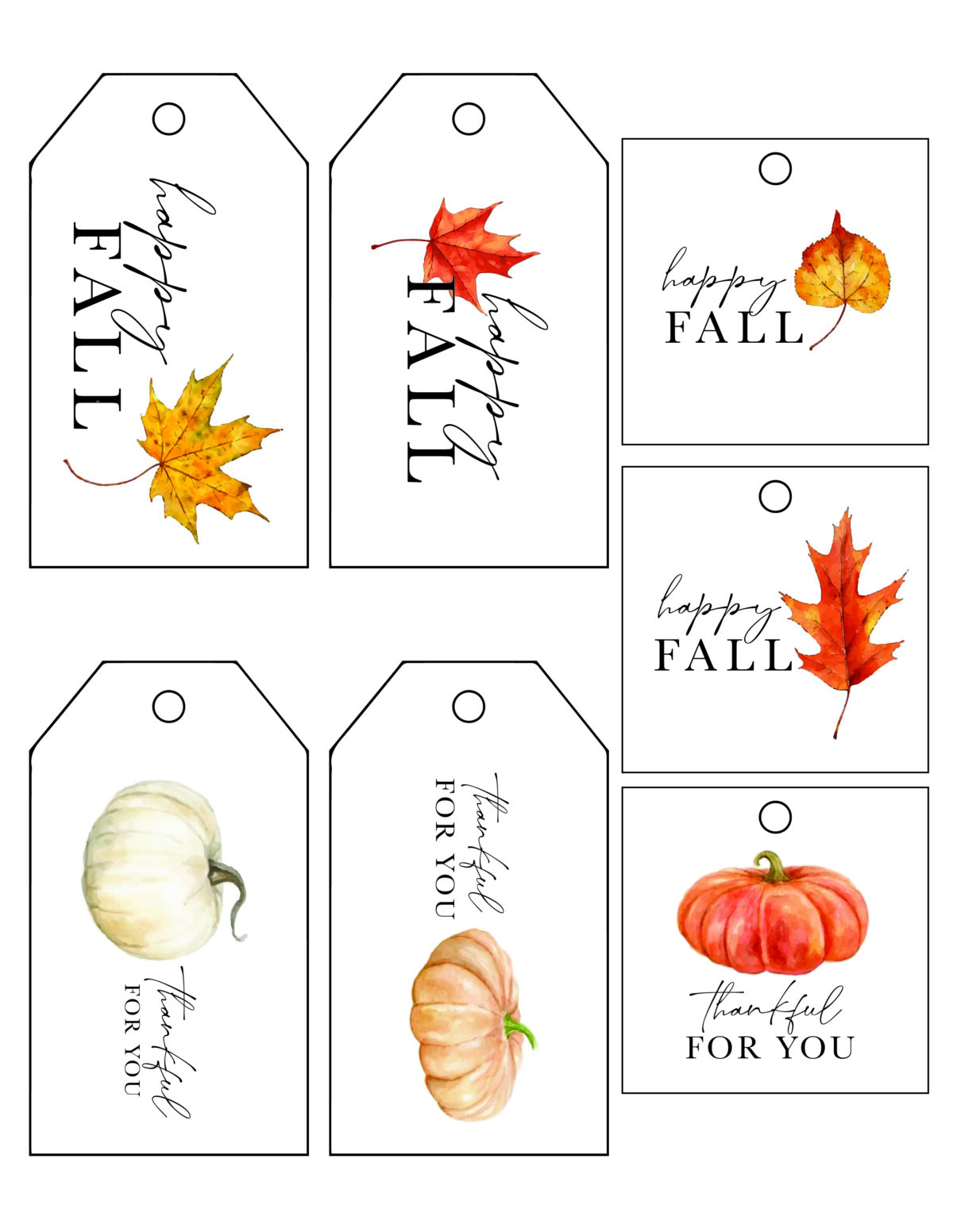 Fall Gift Tags - The Sunny Side Up Blog