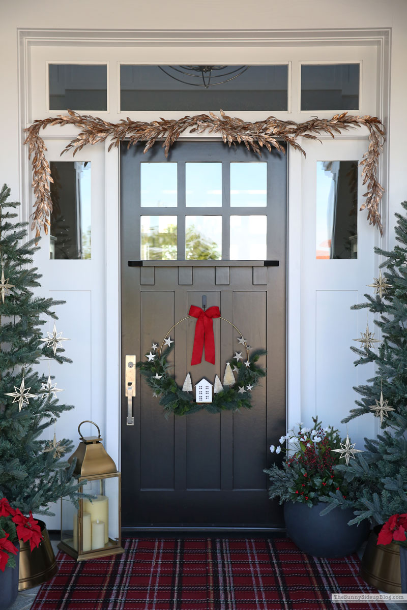 Red and Gold Holiday Porch (Sunny Side Up)