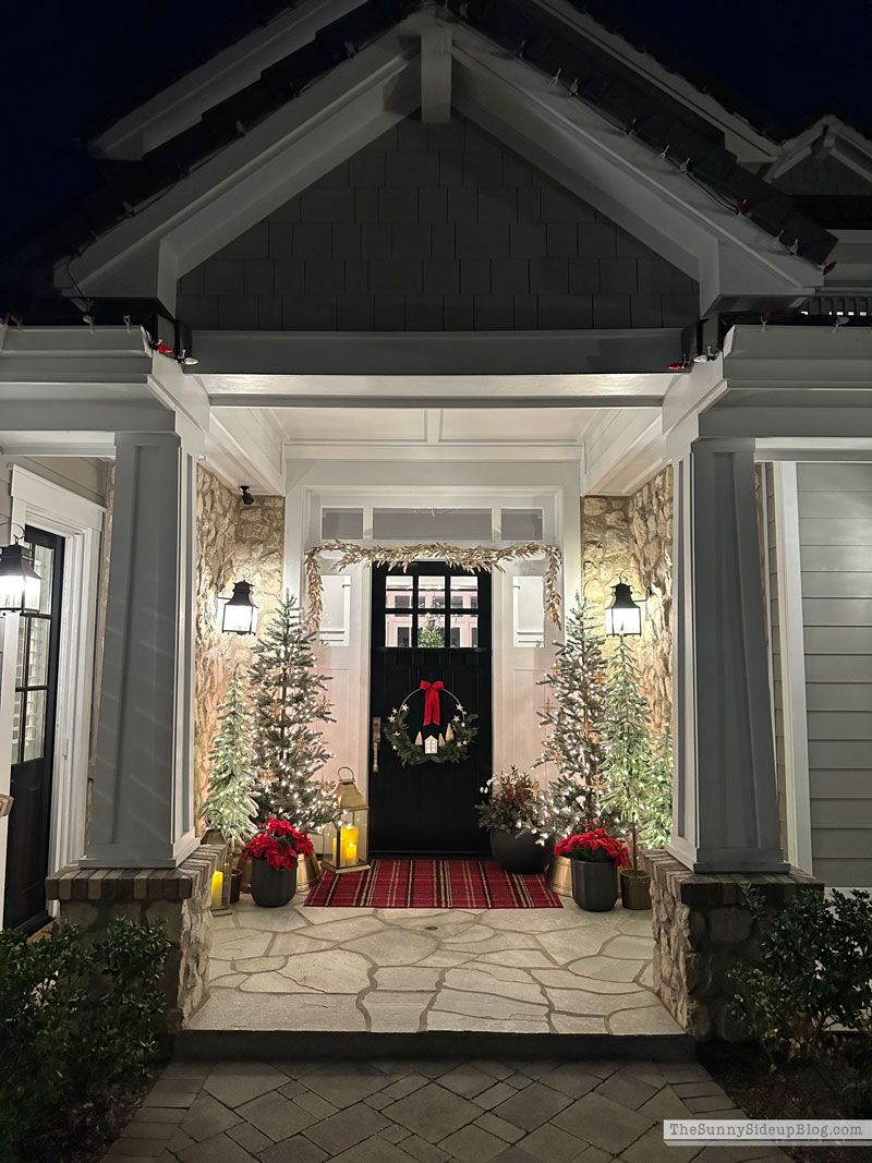 Red and Gold Holiday Porch (Sunny Side Up)