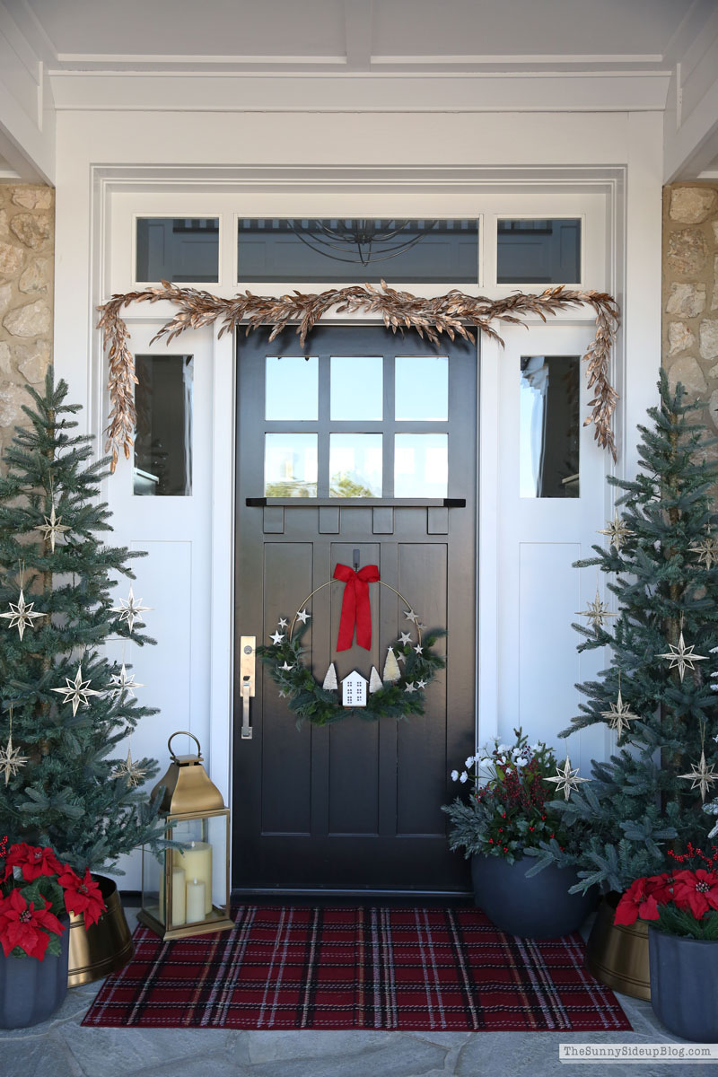 Red and Gold Holiday Porch (Sunny Side Up)