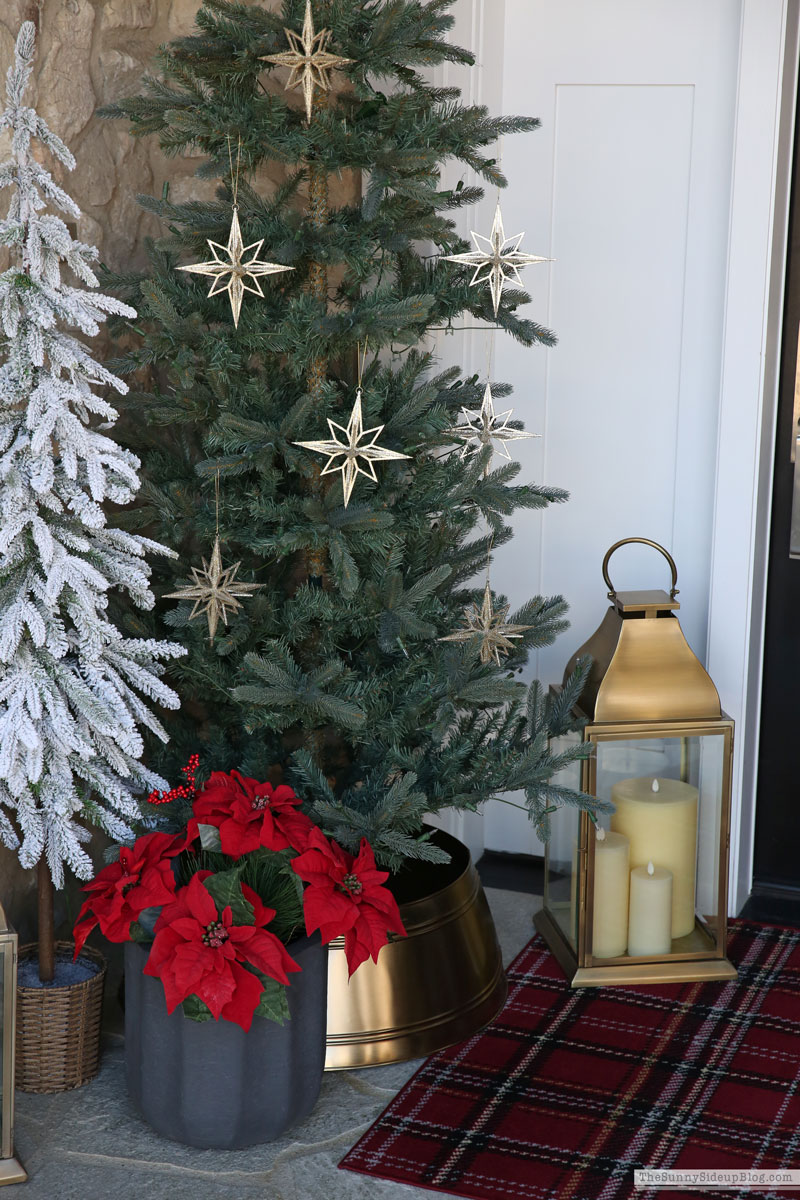 Red and Gold Holiday Porch (Sunny Side Up)