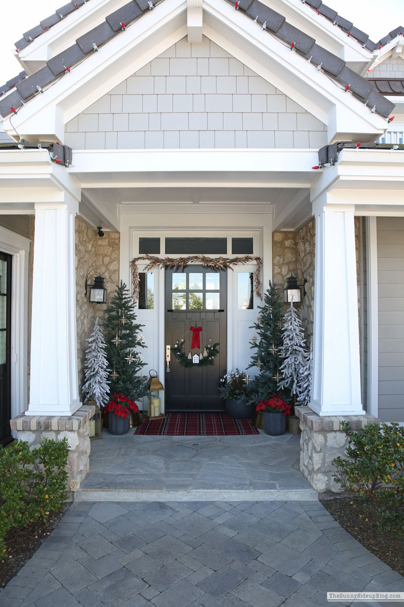 Red and Gold Holiday Porch (Sunny Side Up)