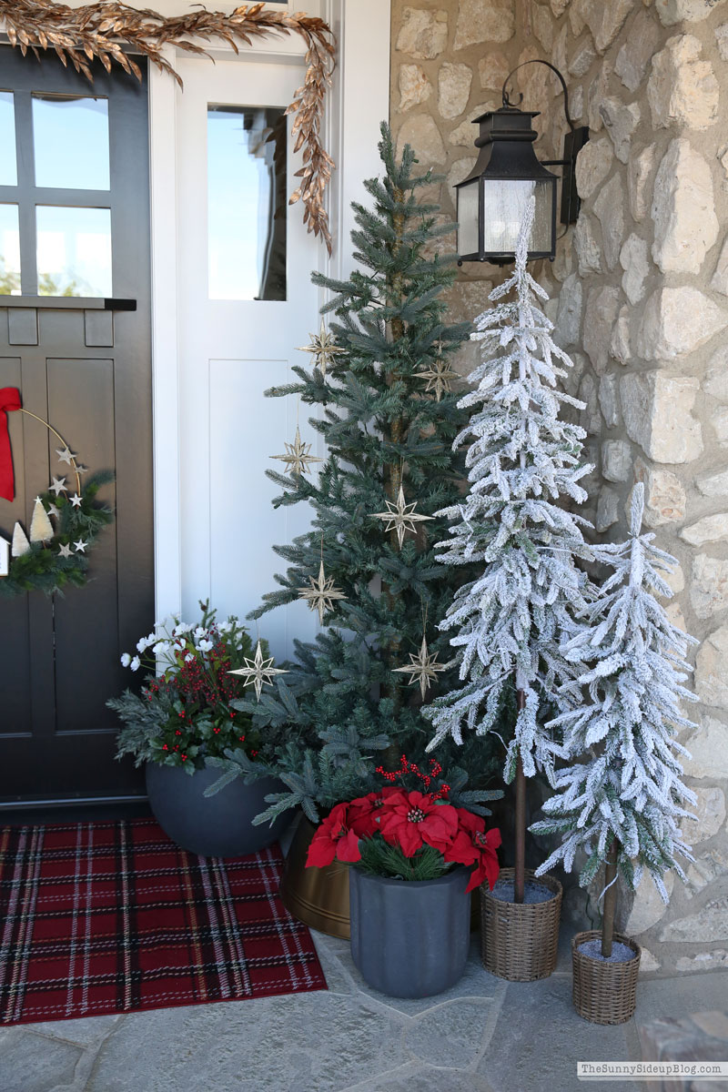 Red and Gold Holiday Porch (Sunny Side Up)