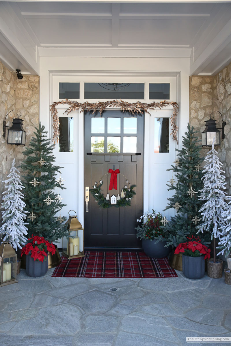 Red and Gold Holiday Porch (Sunny Side Up)
