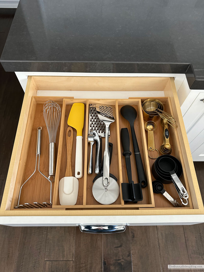 Organized Cooking Utensils & Junk Drawer (Sunny Side Up)