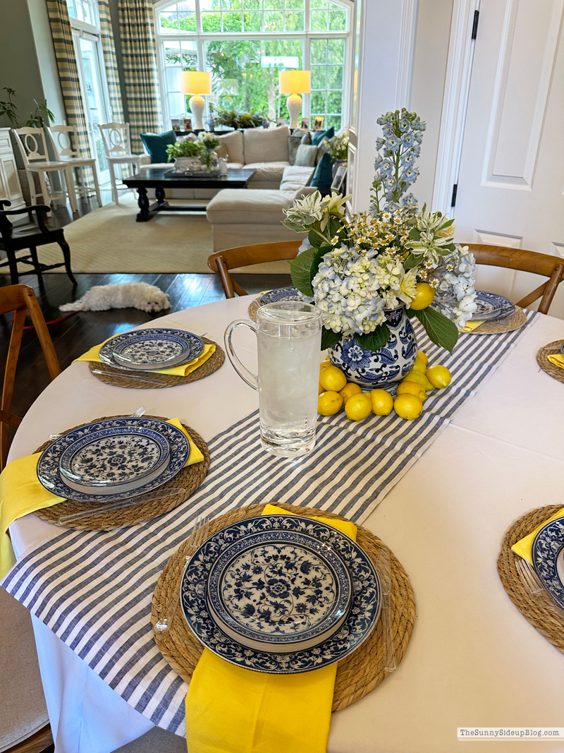 Blue and Yellow Wedding Shower with Lemons! (Sunny Side Up)