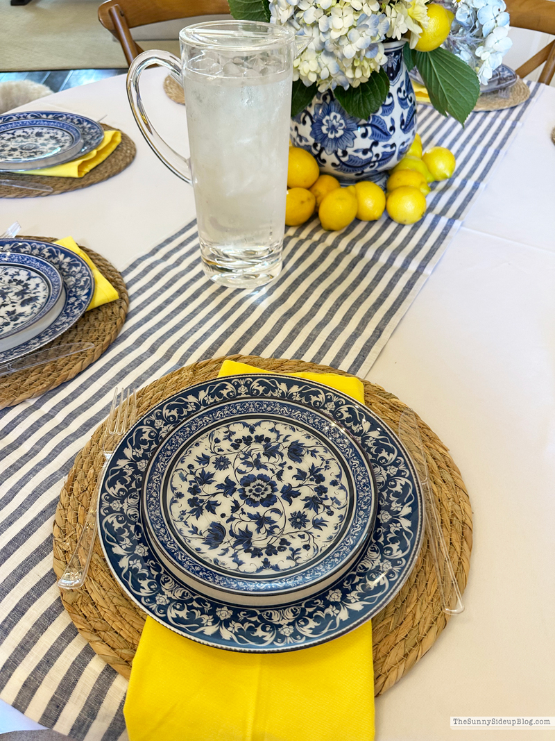 Blue and Yellow Wedding Shower with Lemons! (Sunny Side Up)