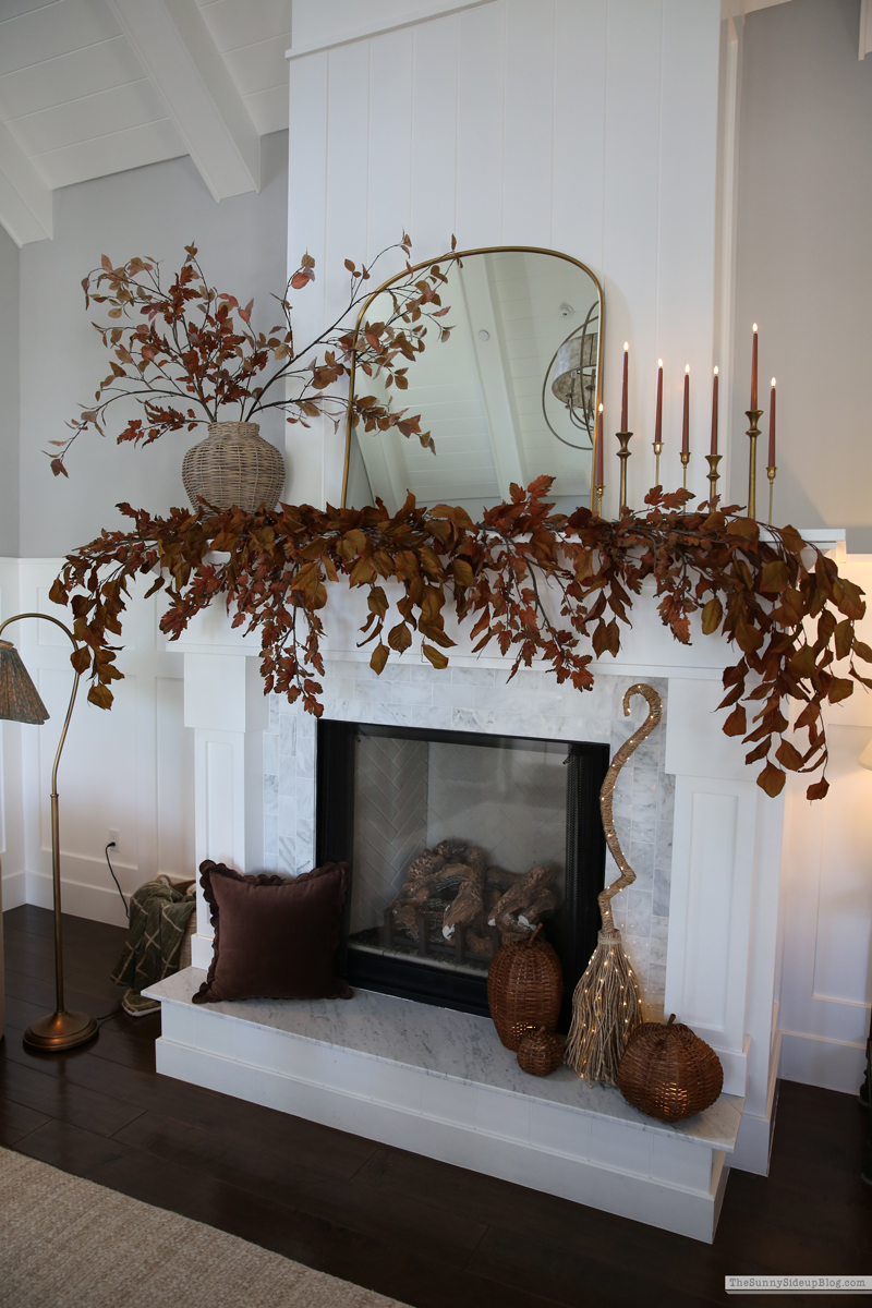 Cozy Fall Mantel (Sunny Side Up)