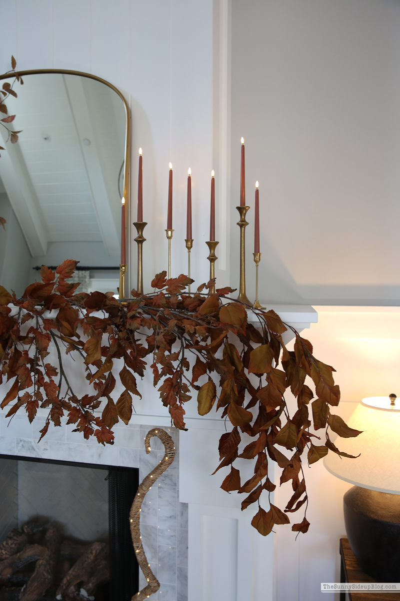 Cozy Fall Mantel (Sunny Side Up)