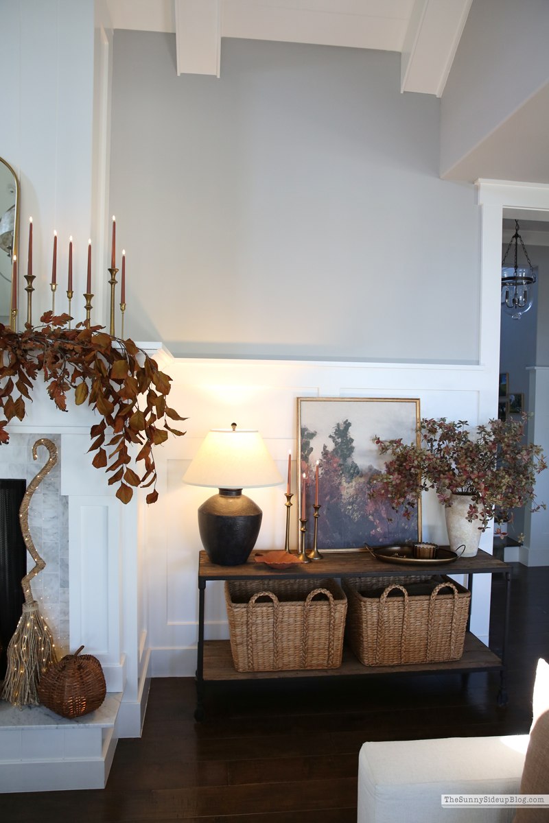 Cozy Fall Mantel (Sunny Side Up)