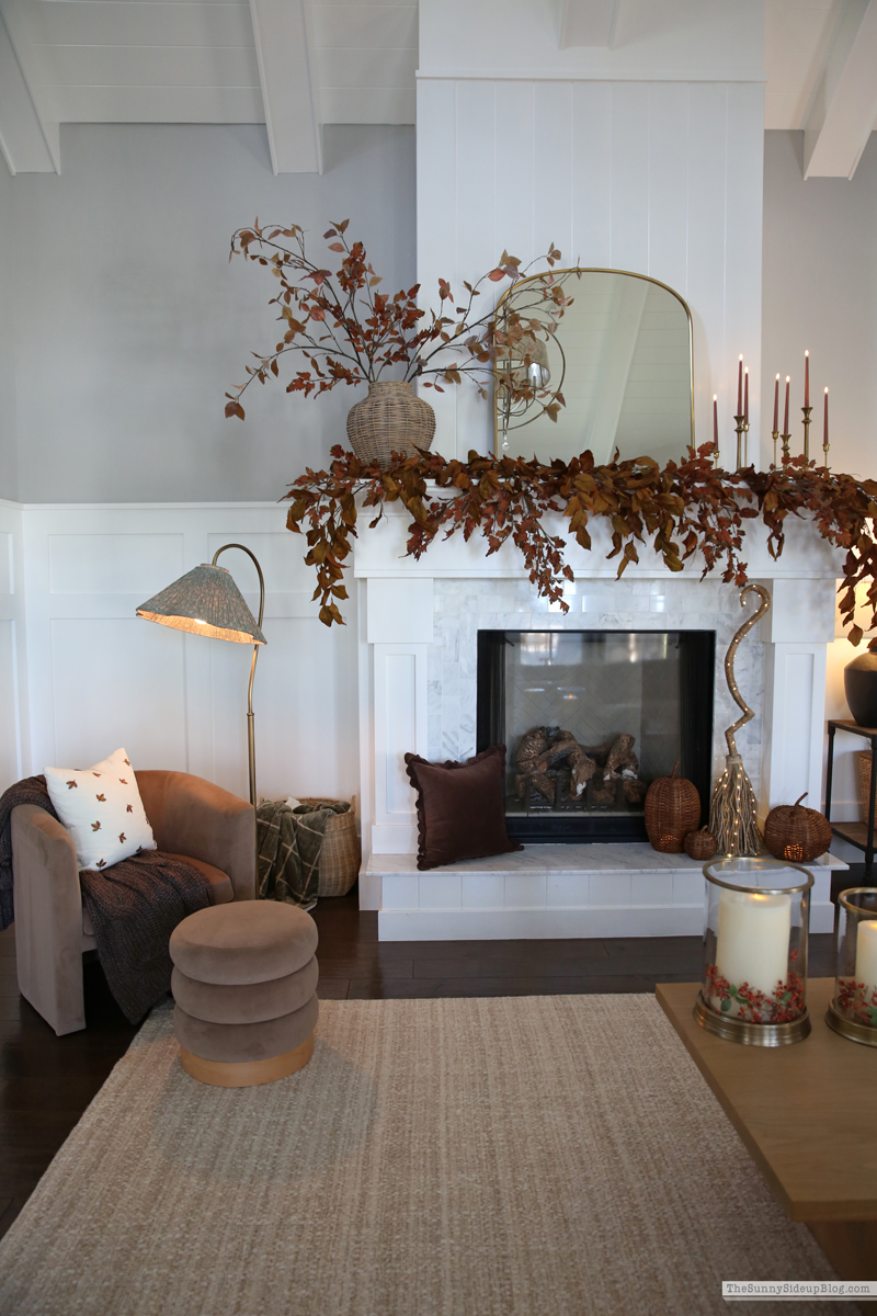 Cozy Fall Mantel (Sunny Side Up)
