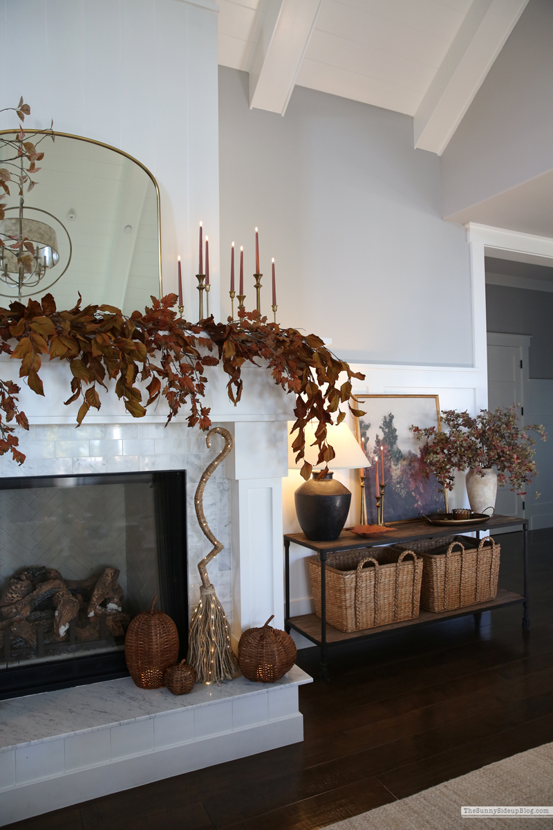 Cozy Fall Mantel (Sunny Side Up)