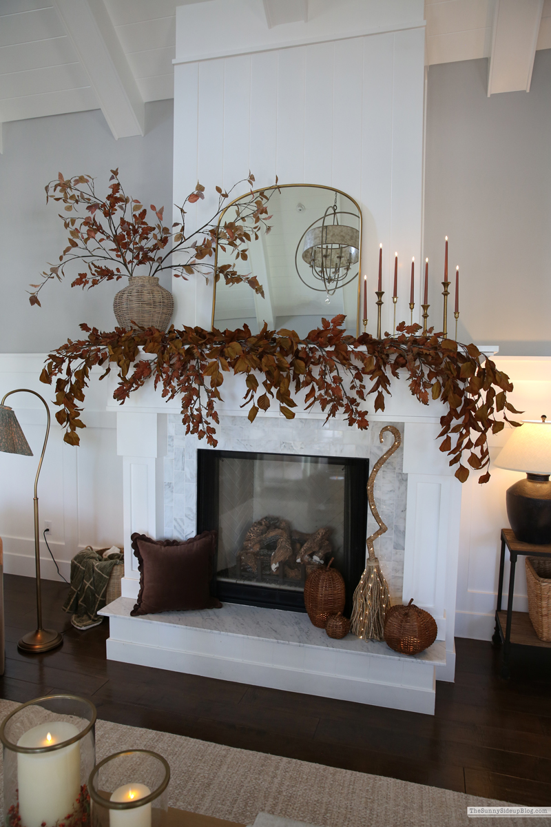 Cozy Fall Mantel (Sunny Side Up)
